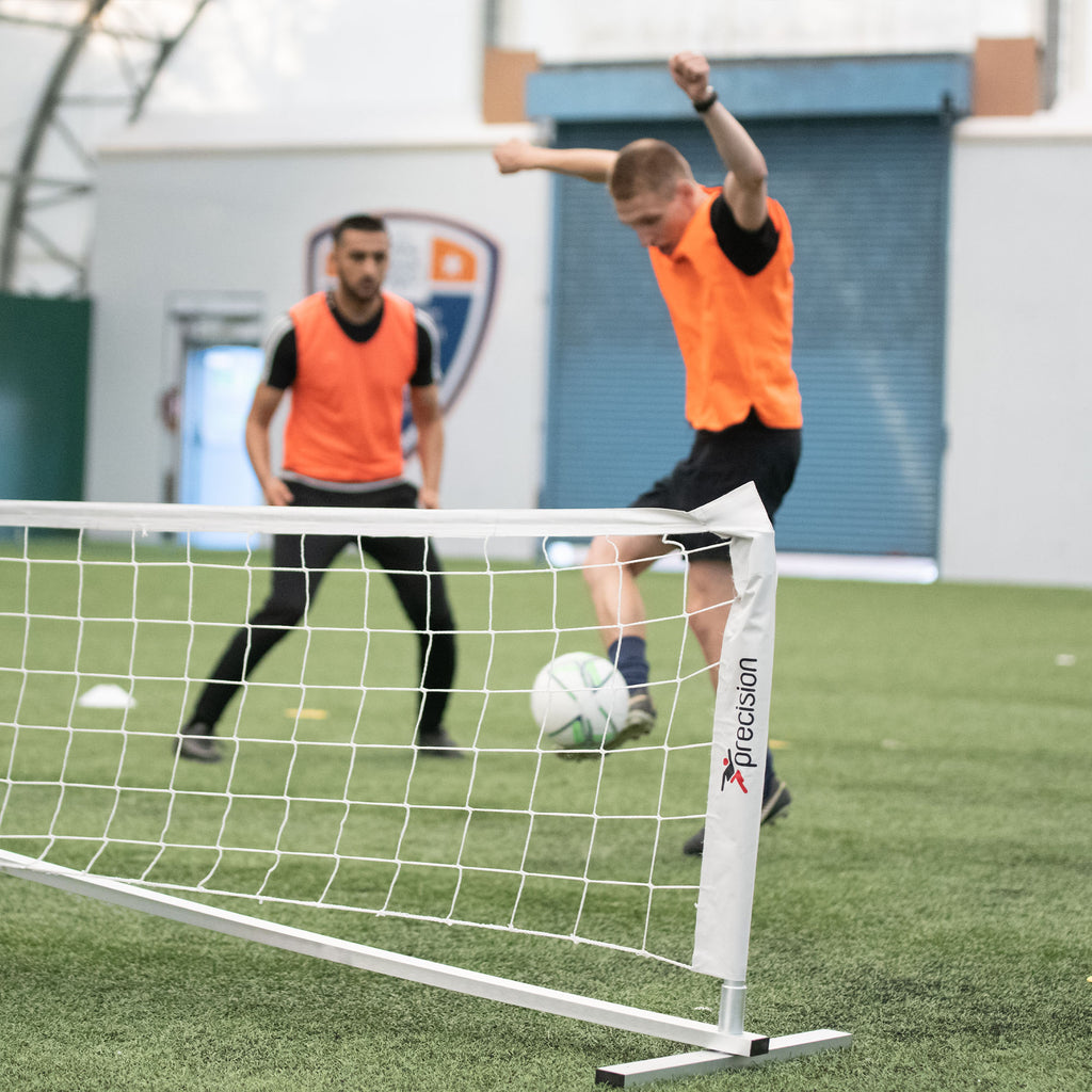 Precision Compact Tennis Net Set For Football Training – Greaves Sports