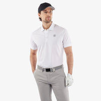 Galvin Green Maximillian polo shirt in white.