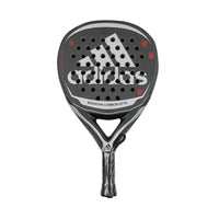 adidas Essnova carbon attack padel racket in black & white