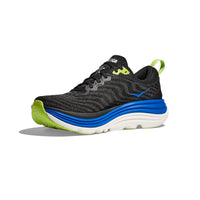 Hoka Gaviota 5 Running Shoes in Black/Cobalt.