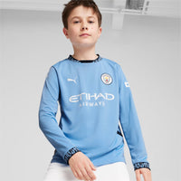 Man City 24/25 Home L/S Football Shirt Jnr