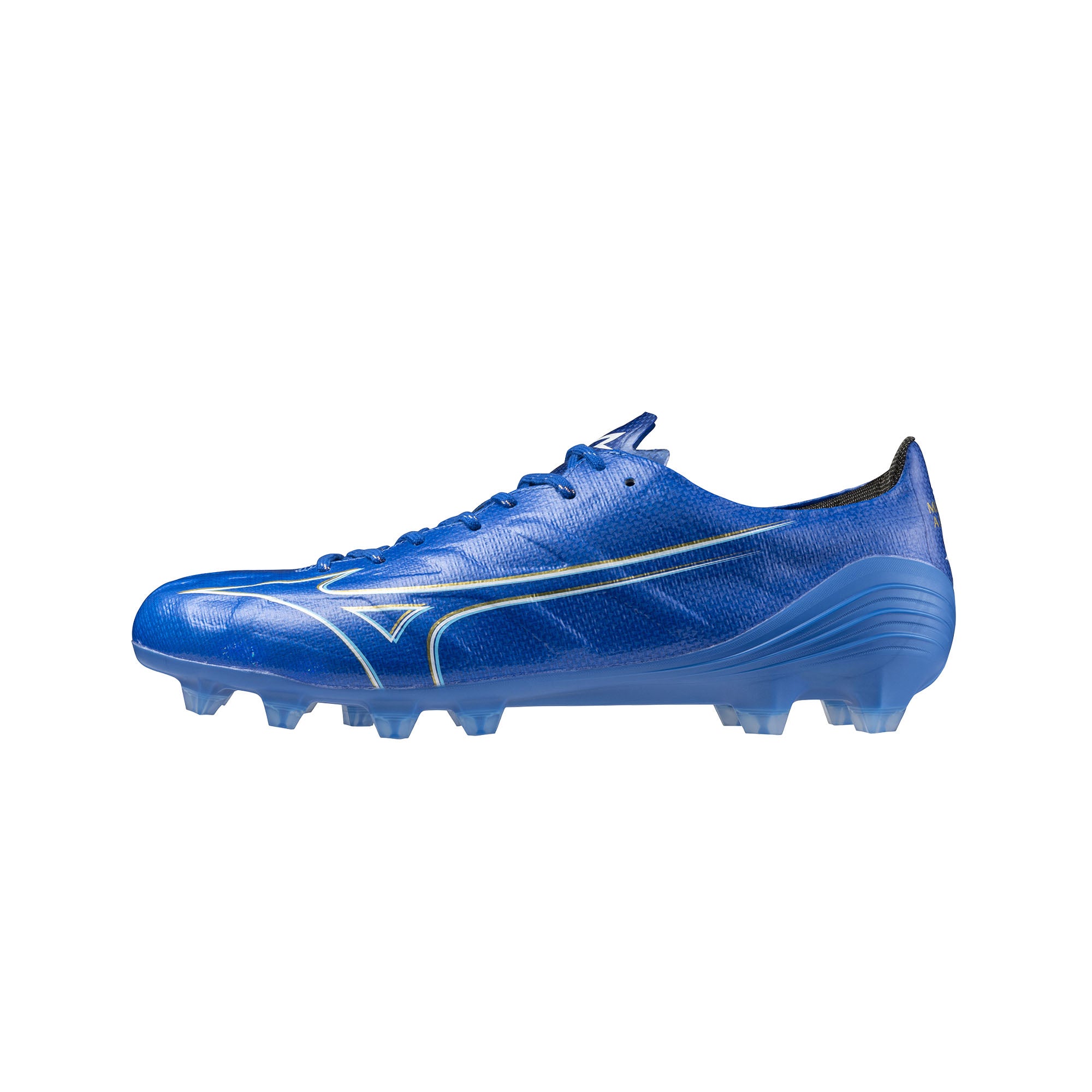 Mizuno Alpha FG AG Made in Japan Football Boots Laser Blue Greaves Sports