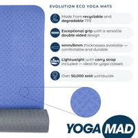 Evolution Eco Yoga Mat With Carry String - 4mm