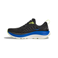 Hoka Gaviota 5 Running Shoes in Black/Cobalt.