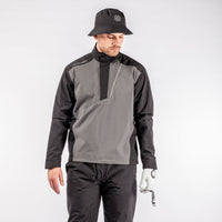 Galvin Green Axley golf jacket in black/iron.