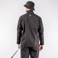 Galvin Green Axley golf jacket in black/iron.
