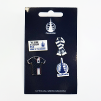 Falkirk FC Pin Badges (4 Pack)