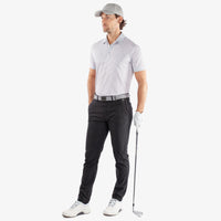 Galvin Green Mate Polo Shirt in White/Grey.