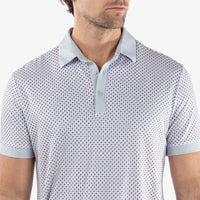 Galvin Green Mate Polo Shirt in White/Grey.