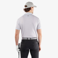 Galvin Green Mate Polo Shirt in White/Grey.