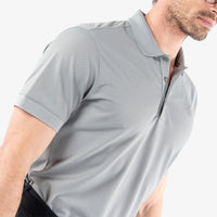 Galvin Green Maximilian polo shirt in sharkskin grey.