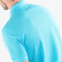 Galvin Green Maximilian Polo Shirt in Aqua blue.