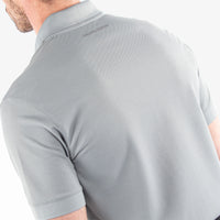 Galvin Green Maximilian polo shirt in sharkskin grey.