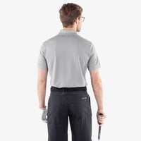 Galvin Green Maximilian polo shirt in sharkskin grey.