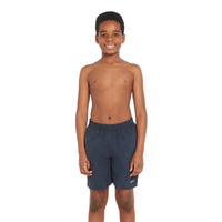 Zoggs boys swimwear. Penrith 15 inch Ecodura swimming shorts for boys in navy